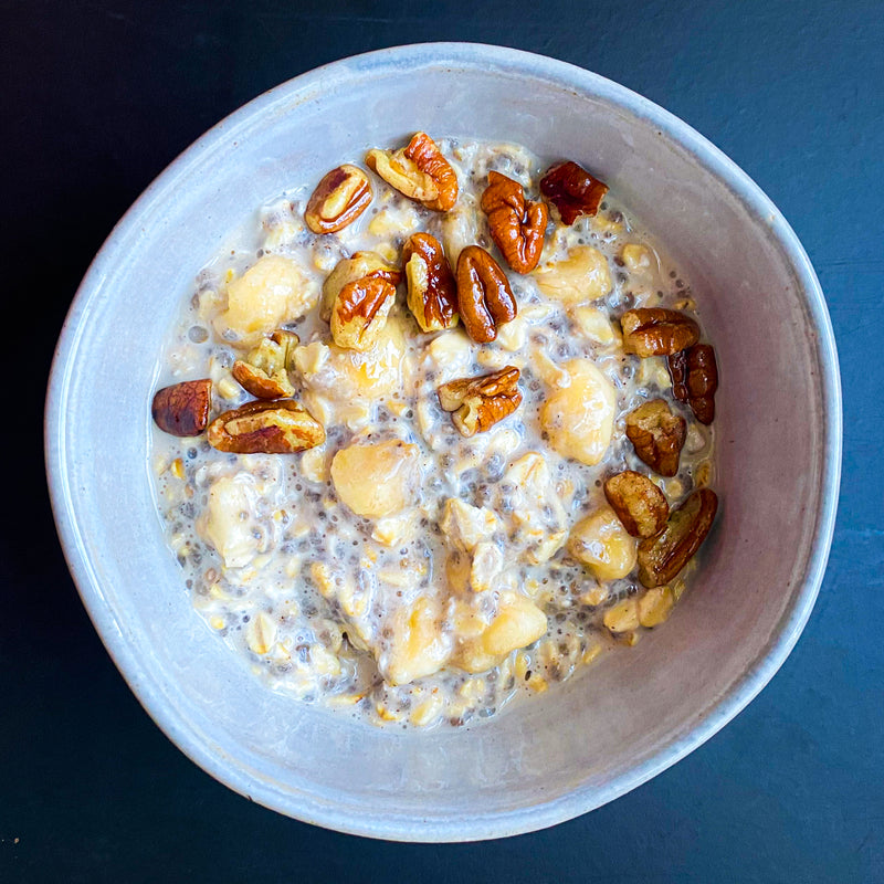 Banana Pecan Overnight Oats | GOLO