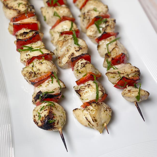 Honey Lime Cilantro Chicken Skewers | GOLO