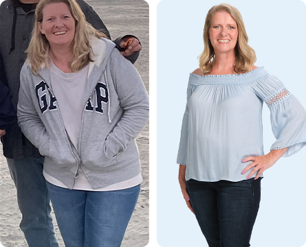 Elaine lost 35 lbs. in 5 months and 20% of her body weight