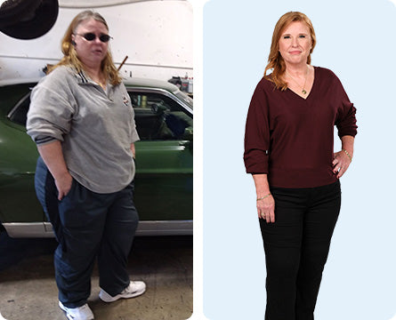 Janice lost 172 lbs. in 2 years and 3 months and 50% of her body weight, and has kept it off for over a year*