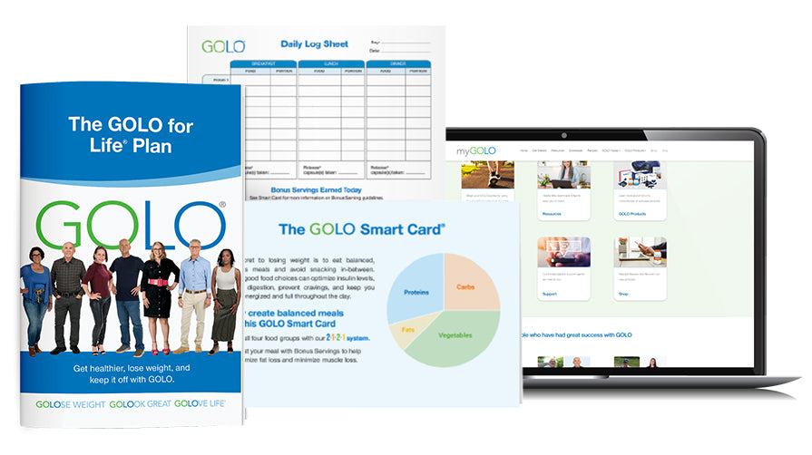 Golo For Life Plan and Laptop with myGOLO screen