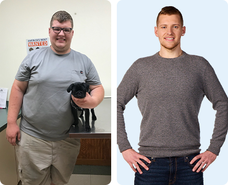 K.C. lost 150 lbs. in 13 months and 45% of his body weight