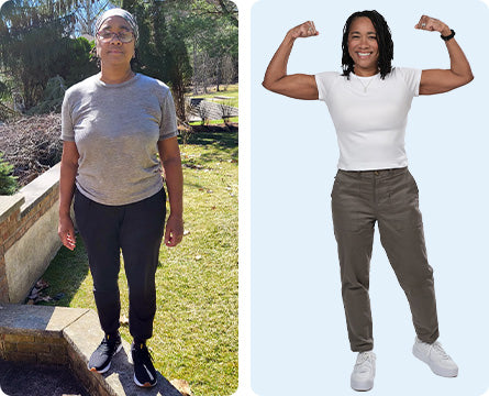 Sharon lost 52 lbs. in 1 year and 1 month and 28% of her body weight, and has kept it off for over 14 months*